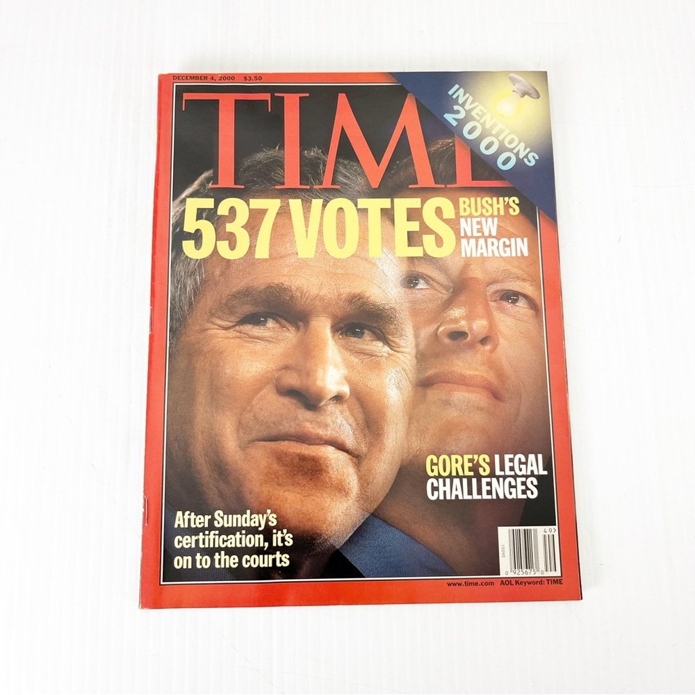 Vintage Time Magazine December 4 2000 George W Bush Al Gore